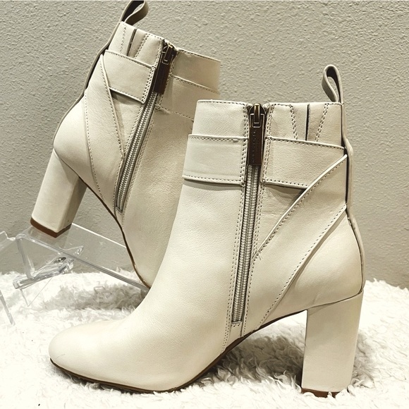 Kurt Geiger London Leather Buckle Eagle Head Ankle Booties - Picture 6 of 15